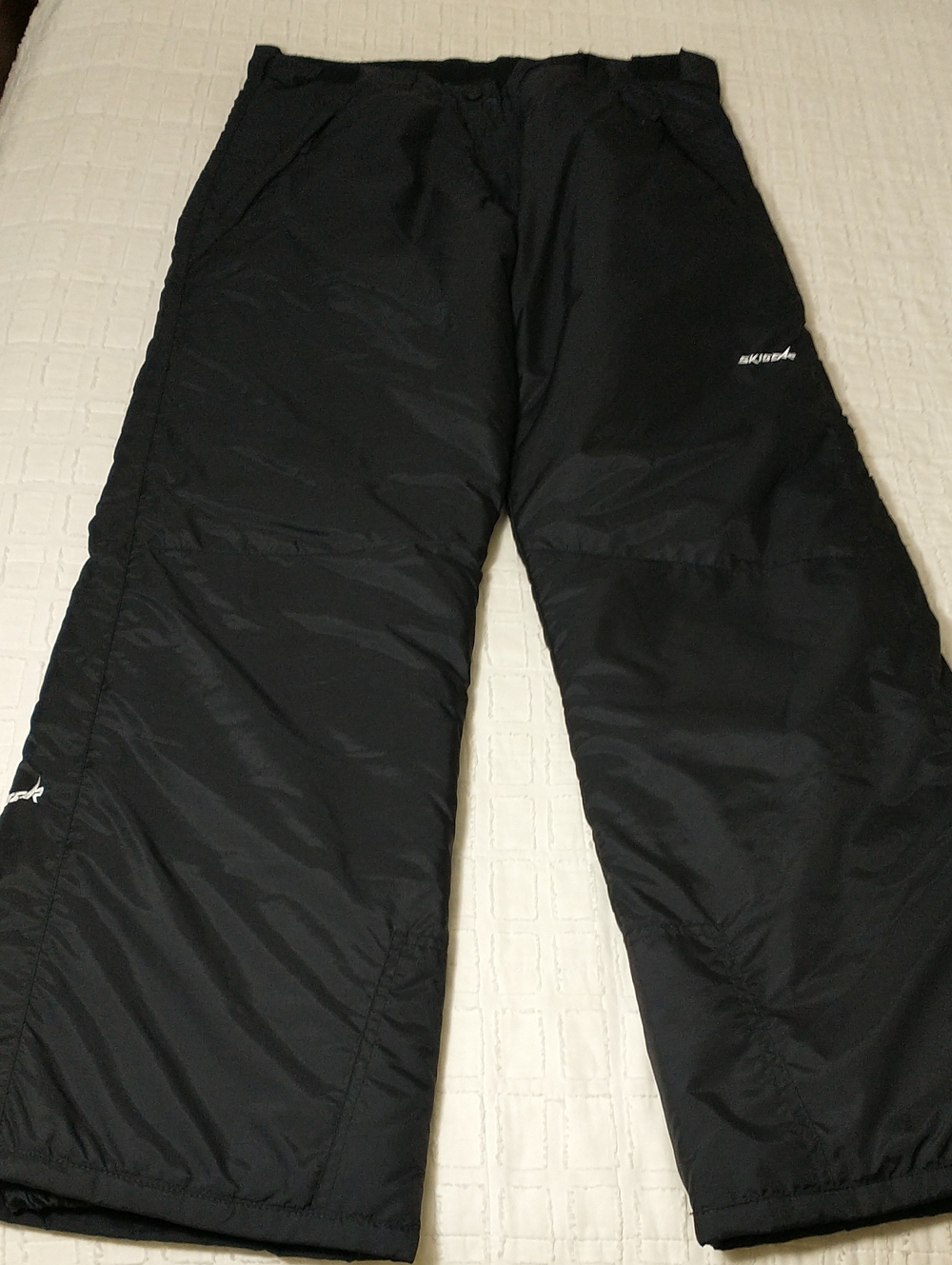 Ski Gear Ski Pants, Women's Size L, Black, Winter Sports, Adjustable Waistband